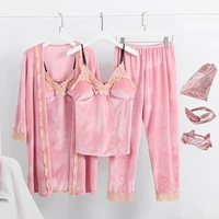 Розовый комплект, повязка на голову, повязка для глаз, сумка для хранения, 4 предмета, 3 предмета