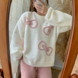 Зимняя пижама, коралловый бархатный осенний демисезонный комплект, коллекция 2022, увеличенная толщина