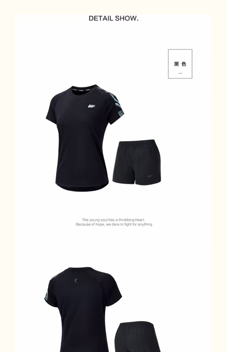 Quần áo thể thao nữ Jordan mùa hè 2019 thể dục mới Quần short áo thun thể thao giản dị nữ hai mảnh - Thể thao sau bộ quần áo thể thao