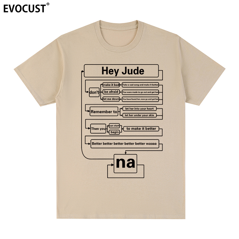 Hey Jude Short-Sleeve T-Shirt, Hey Judy, Beatles, Lennon, Geek, Parody, Retro, Nostalgic, Engineer