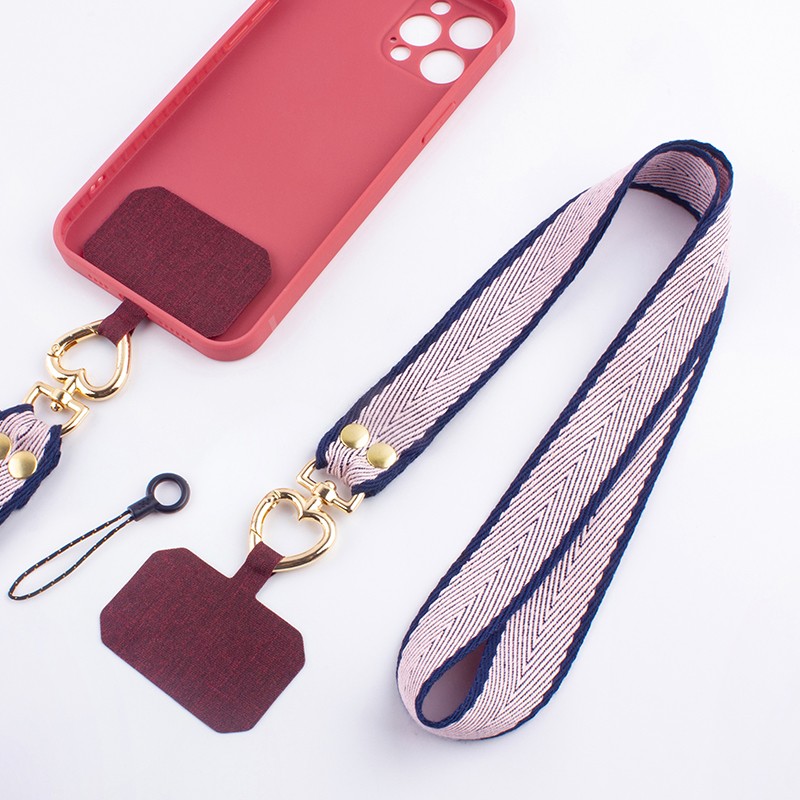 Anti-loss takeaway mobile phone hanging neck hanging neck strap wrist sturdy and durable short patch clip male mesh red accessories Divine Instrumental-Taobao