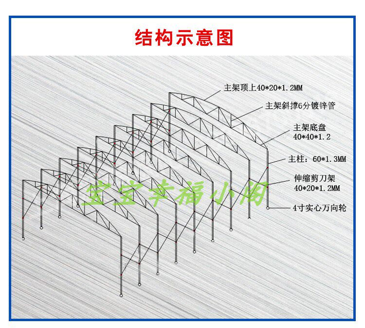 Drawings design Push-pull Canopy Structure Fluffy 360 degrees without dead angle intuitive browsing push-pull telescopic shed