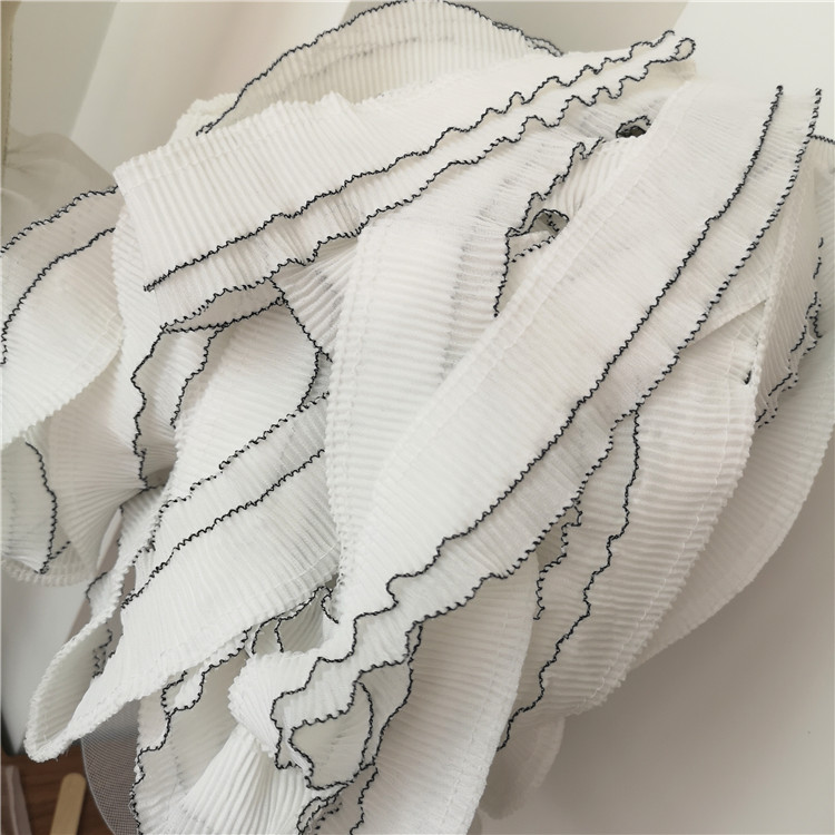 5 cm Wide Fresh Fine Pleats Lolita Lolita Skirt Hem Cuff Accessories Lace Accessories Half Rice Price