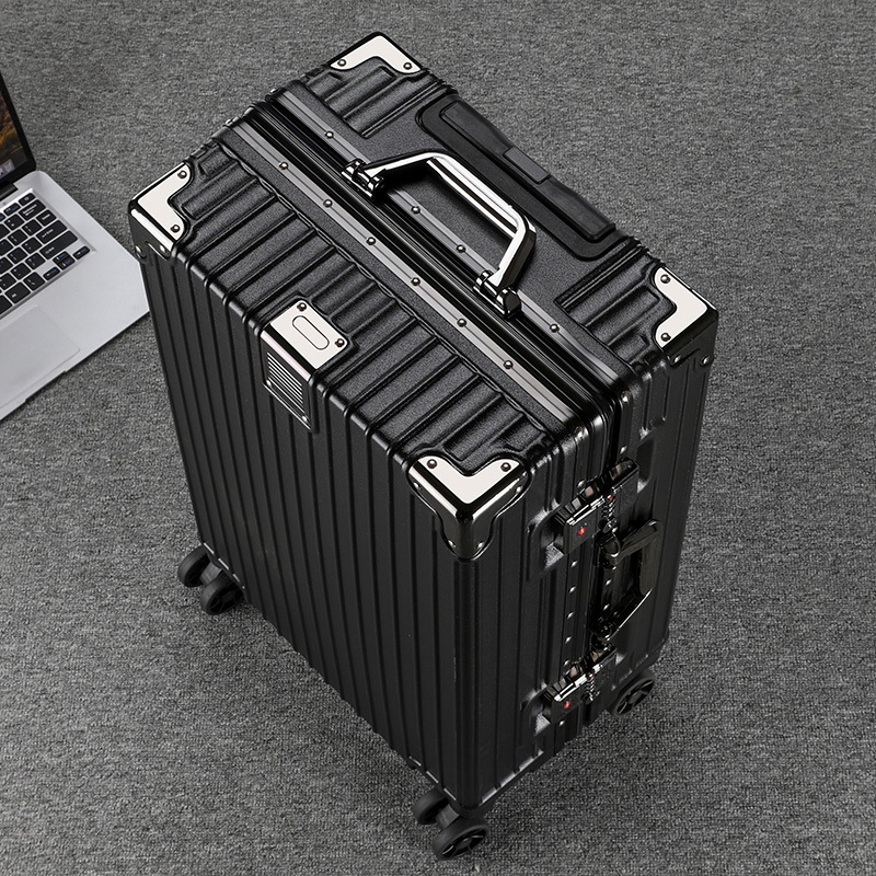 Luggage Suitcase, Trolley Case for Women and Men, Silent, New Style, Good-Looking, Strong and Durable, Large-Capacity Travel Suitcase, Password Box, Leather Suitcase