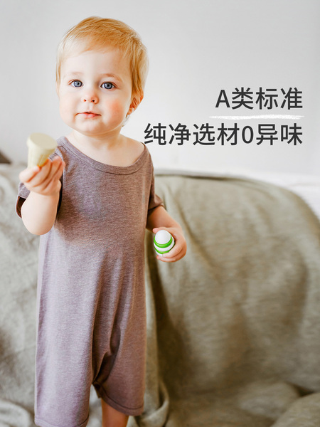 Nest Designs婴儿短袖连体衣春夏新生儿衣服宝宝包屁衣哈衣爬服 — 5