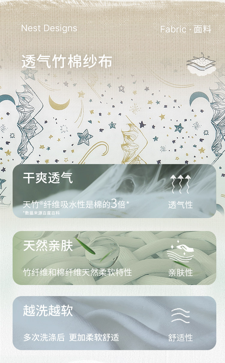 Nest Designs孕妇哺乳巾女士外出披肩四季多功能遮挡喂奶透气方巾 — 3