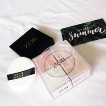 Same Givenchy four Palace grid loose powder makeup powder cake female durable oil control waterproof sweat-proof Concealer do not take off makeup natural