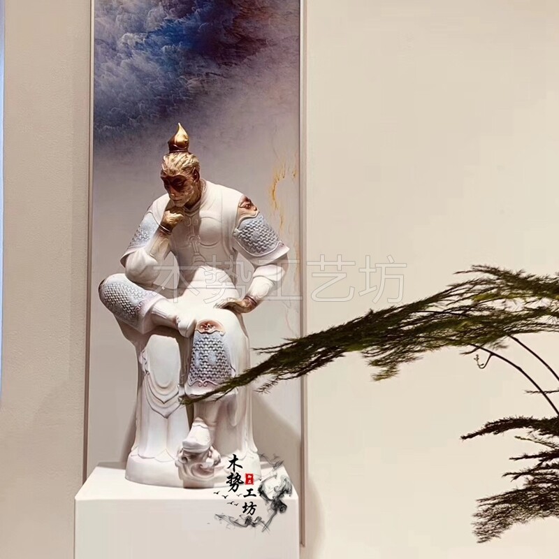 Cliff Berk Grand Sacred Buddha Root Carved Wood Carved Muli Wood Shady Wood Titian Great Sacred Sun Epiphany Shake and Sonic Boom-Living Room Pendulum