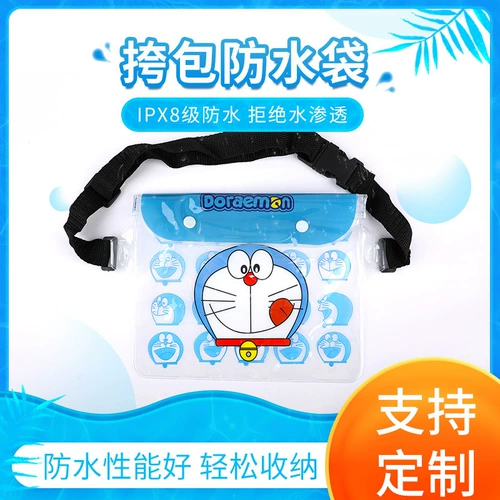 Большая мультяшная защита мобильного телефона, непромокаемая сумка для плавания, водонепроницаемая поясная сумка