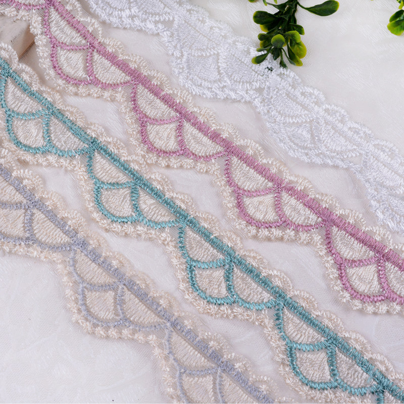 Lace Lace Mesh Yarn Embroidered Dress Hem Bedside Bedside Sofa Side Handmade Accessories Curtain Lace W-37
