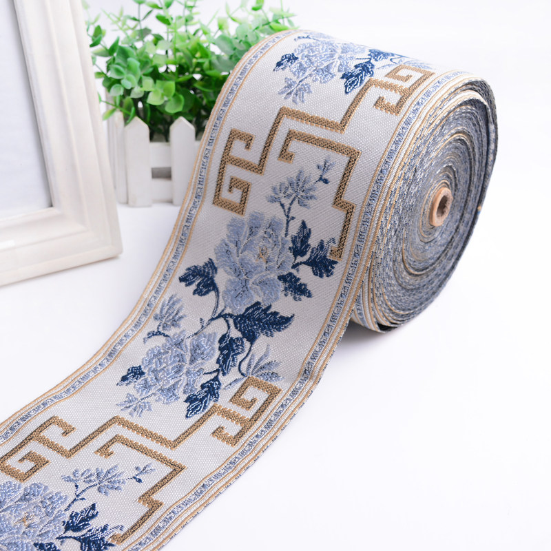 Wide 12cm Curtains Lace Accessories Jacquard Webbing of Curtain Splicing Accessories Sofa Cushions for Pillow Decoration 12A1