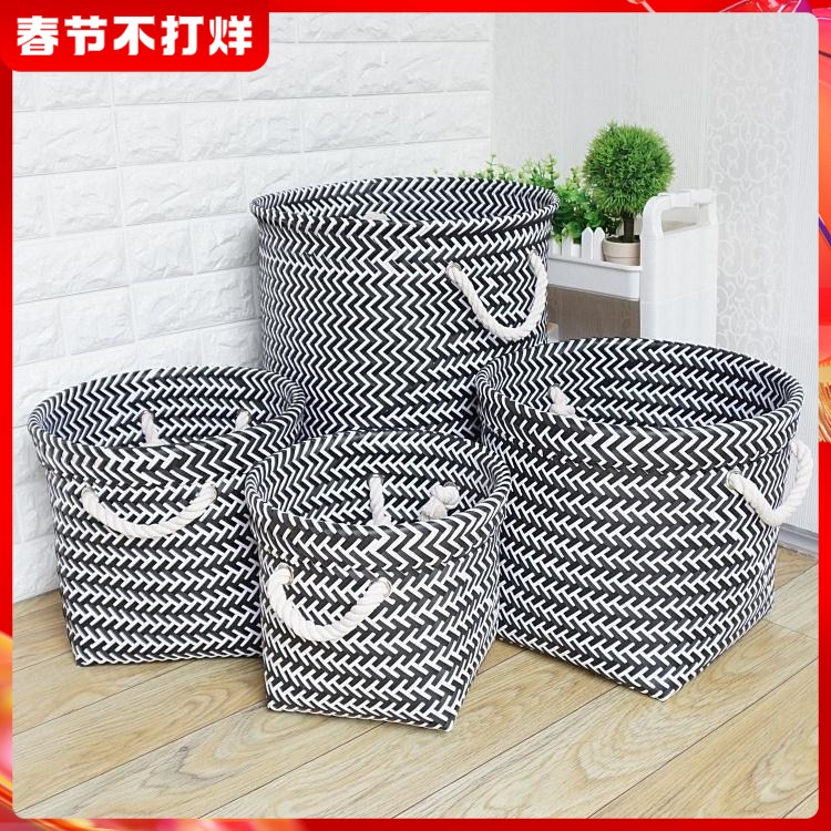 Dirty clothes basket rattan clothes storage basket basket woven basket sorting basket large, medium and small size three dirty clothes bucket basket dormitory