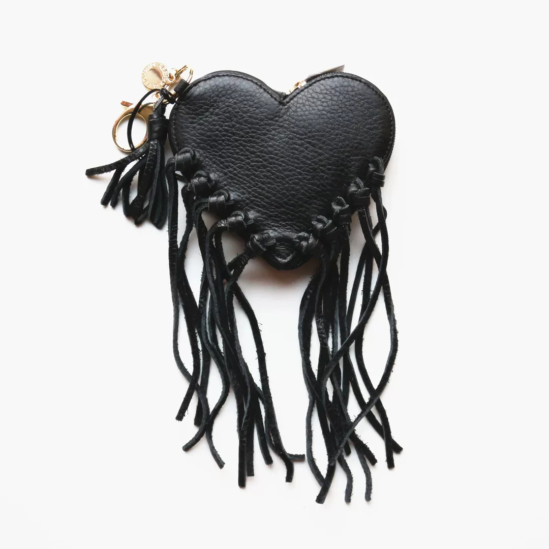 Домашний пятно Rebecca Minkoff Ribeca Kaifer Heart Heart Flavors Key Coin Pass