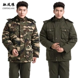 Дорожное демисезонное камуфляжное зеленое пальто подходит для мужчин и женщин