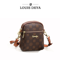 [What you see is what you get] LOUIS DEYA multi-compartment vertical mobile phone bag large capacity women's crossbody small bag