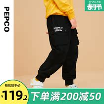 Piggy Banna Boy Dress 2022 Spring New Boy Long Pants CUHK Kid Children Sports Pants Casual Pants Damp Pants