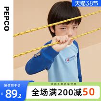 Piggy Banna Boy Dress 2022 Spring New Children Flip collar Long sleeves Knitted Cardiovert Boy Boy Blouse Leisure