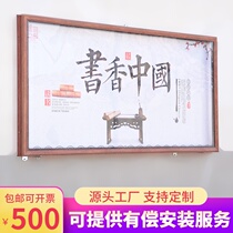 Anti-corrosion Wood Wood grain bulletin board outdoor billboard wall stickers stainless steel outdoor billboard hanging wall window