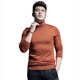 D trendy brand embroidered anti-pilling sweater turtleneck sweater for men, ເສື້ອຢືດຢືດ elastic ທີ່ເປັນມິດກັບຜິວໜັງ ມີຫຼາຍສີ