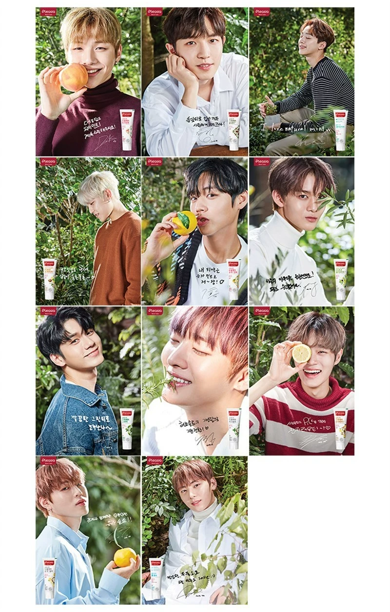 Паста-материалы Spot Wanna One одобренная Pleasia новая версия зубной пасты портрет участника внешний бокс ограниченная серия бесплатная доставка
