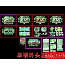 A certain residential single building construction cad drawings architectural dwg drawings