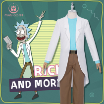 Man Bone Rick and Morty cos Crazy Scientist Rick and Morty Rick Jacket cosplay Anime Costume
