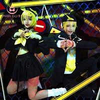 骨 骨 vocaloid / V nhà vũ trụ gương đôi quần áo COS kém hơn trang phục cosplay Len Rin cosplay nam