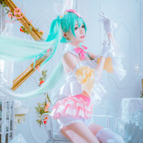Man bone spot Hatsune Miku cosV home four seasons series miku rabbit ears spring cosplay costume female cute