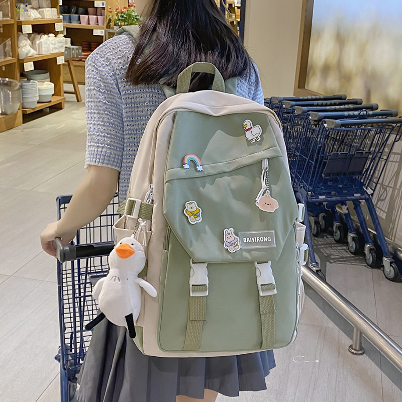 School Bag Women Ins Wind Cute Korean Version Elementary School Students Three To Five Sixth Grade High Face Value Double Shoulder Bag SHOULDER bag