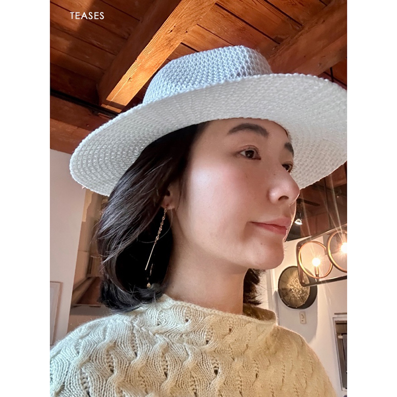 Ruonai Jewelry Venice Series! 14K Gold Wheat Ear Tassel Italian Craftsmanship Noble Sparkling Long Earrings Ruonai Jewelry Venice Series! 14K Gold Wheat Ear Tassel Italian Craftsmanship Noble Sparkling Long Earrings
