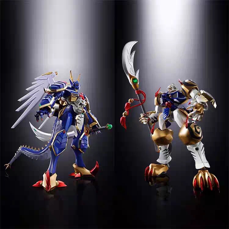 Japanese Version Bandai Super Alloy Soul Gx-119 Dragon Tiger King Tiger Dragon King Transforming Fusion Robot Battle