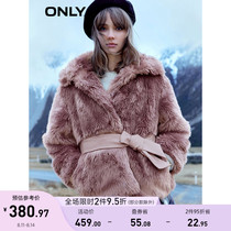 (Autumn new fashion trend loose solid color waist short plush jacket female) 119322504