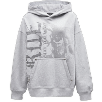 ONLY2024 autumn new fashion fashion printed metal loose hooded long-sleeved sweatshirt for women) 12439S018