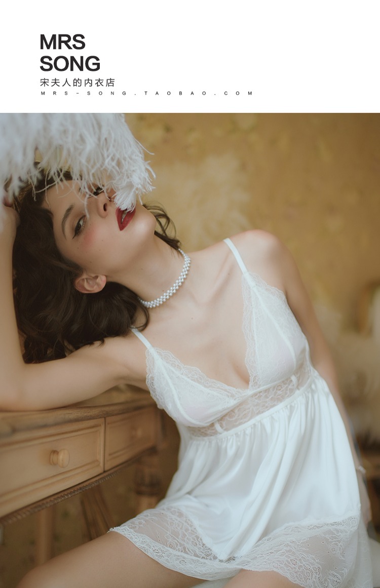 Vì tình yêu, đồ ngủ gợi cảm, phối cảnh mùa thu của phụ nữ, khâu ren, cám dỗ mượt mà, sling, váy ngủ, đồ lót, bao gồm cả quần váy ngủ 2 dây