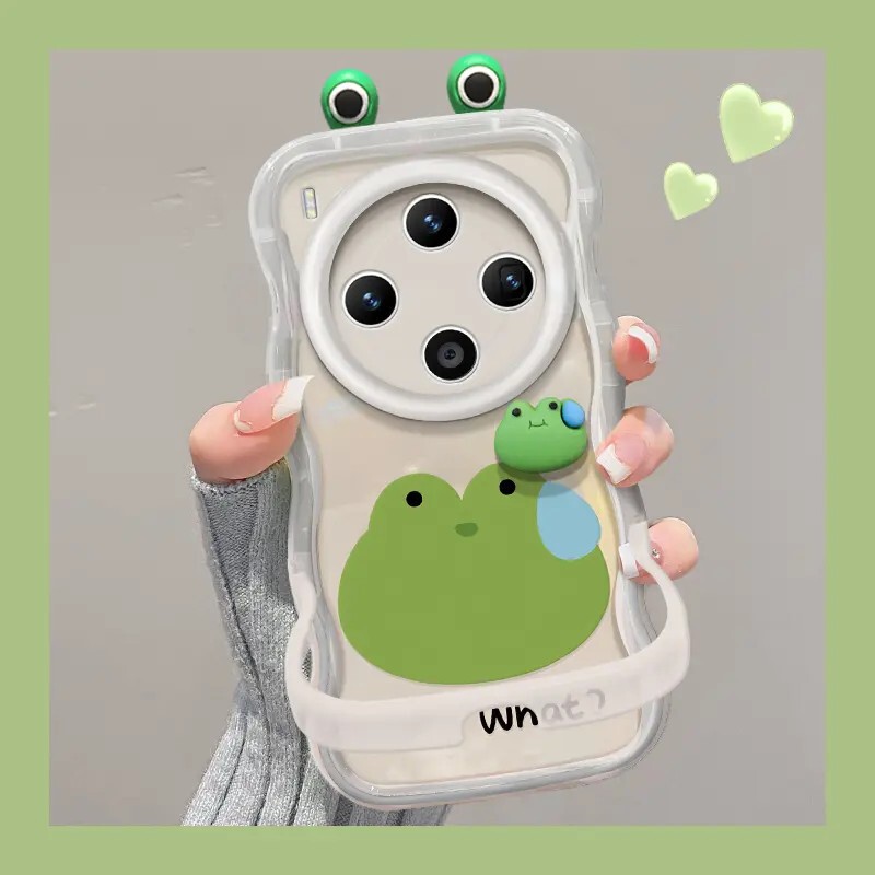Silent Frog Doll Suitable for Vivox300/Pro/X200S/X100 Series Bench Dual Stand Phone Case