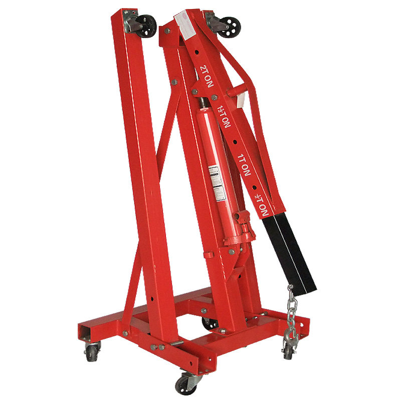 Small Hanger Hydraulic Ram Folding Engine Engine Hanger Accessories Heavy Duty Repair Equipment Universal Wheels