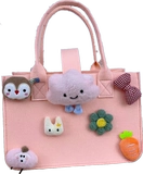 Барсетка, мультяшная льняная сумка, кукла для матери и ребенка, новая коллекция