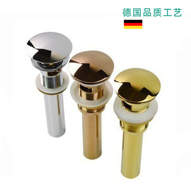 German Full Copper Bounce Underwater machine washbasin Terra basin washbasin Deodorant Sewer Pipe Fittings Press-Type Leakers