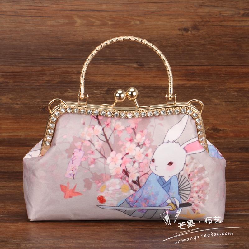 Bản đồ định vị sợi Xiangyun Hướng dẫn sử dụng vải DIY Có thể làm túi tròn 18cm, chân cao 13cm, túi 20 cm chất vải cotton lạnh