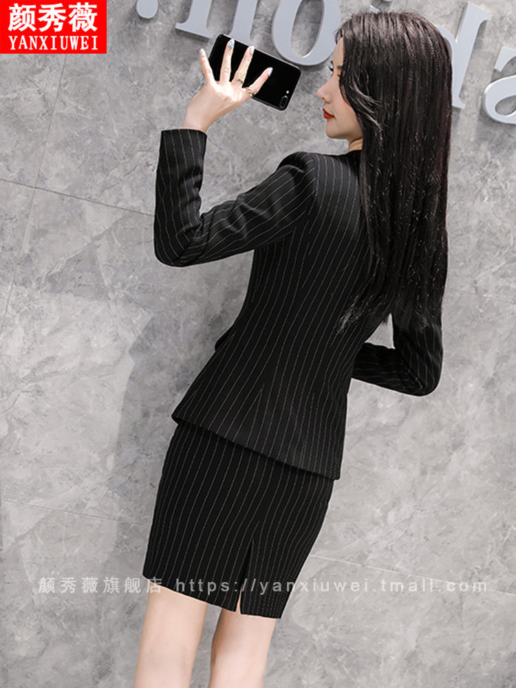 PROFESSIONAL ATTIRE WOMENS SUITS SHORT SKIRTS SUITS WORK CLOTHES FASHIONABLE TEMPERAMENT HIGH-END SUITS SKIRTS HOTEL FRONT DESK WORK CLOTHES