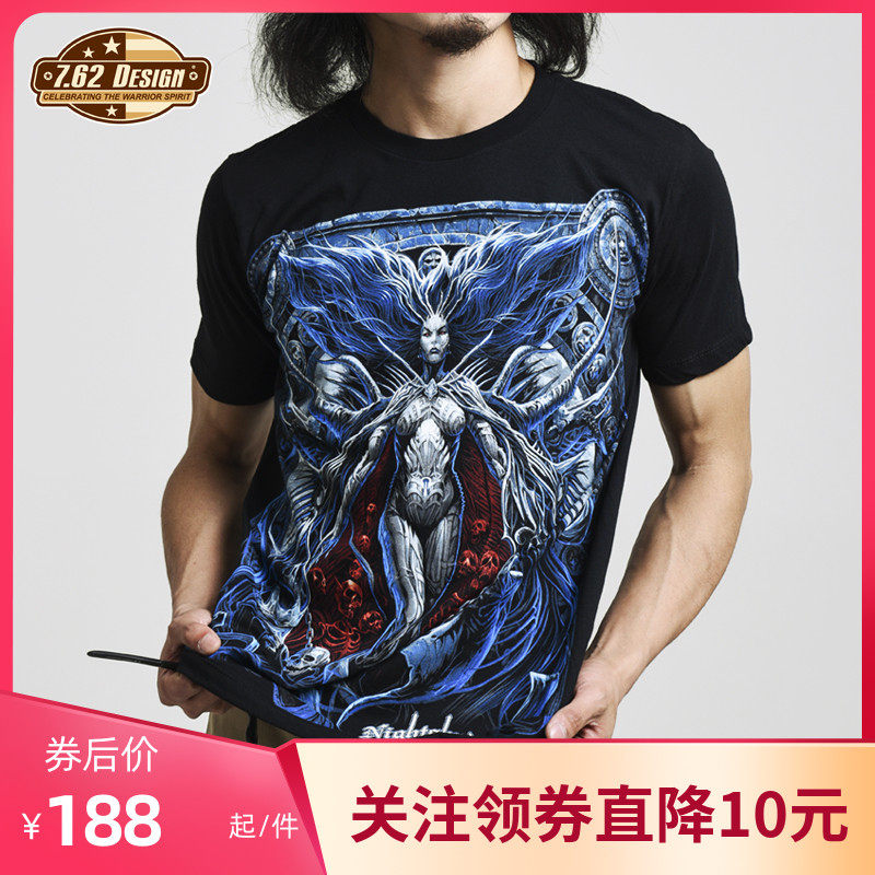 United States NightShade outdoor printing men's short-sleeved T-shirt crew neck cotton 1116