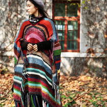 Memories in the Wind ~ Qianai Forest Original Wool Pure Handmade Wandering Tassel Dress Gown Shawl