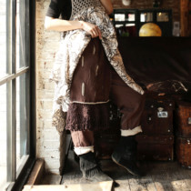 Capucino ~ Thousands of Love Forest Design Beggars Hand Hook Apron Casu casual pants