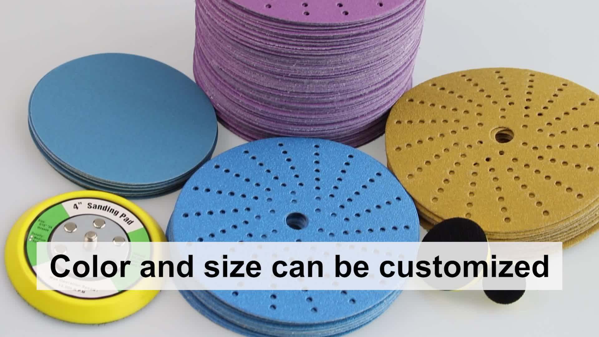 Wholesale 3m Sandpaper P240 Purple Ceramic Sanding Disc 150mm 6 Inch