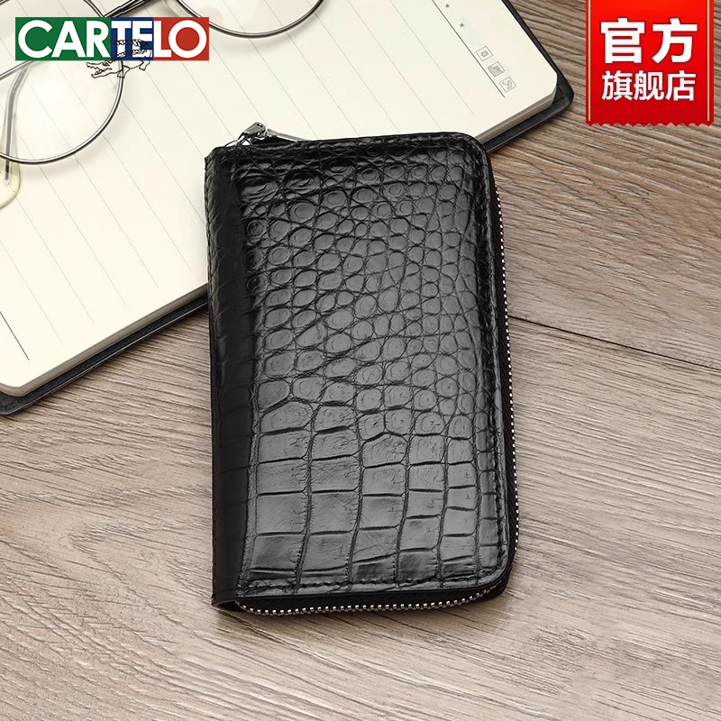 Cardile Crocodile Wallet Card Holder Integrated Card Holder Driver's License Leather Case Genuine Leather Men's Crocodile Leather High-End Key Bag Cardile Crocodile Wallet Card Holder Integrated Card Holder Driver's License Leather Case Genuine Leather Men's Crocodile Leather High-End Key Bag