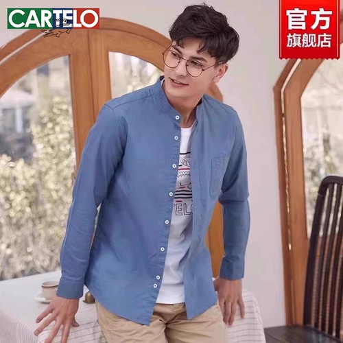 Хлопковая рубашка, универсальная куртка для отдыха, осенняя