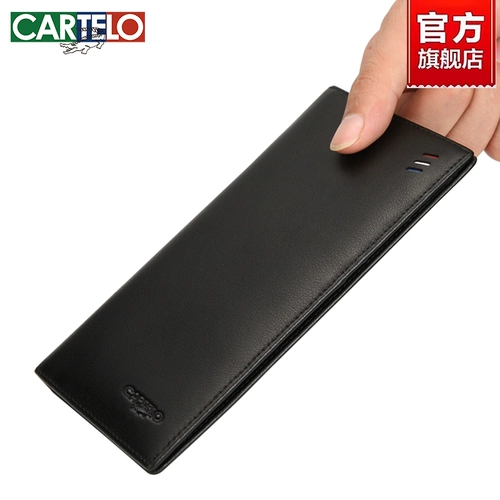 Cardile крокодиловый мужской кошелек из натуральной кожи, новинка 2025 года, популярная длинная версия, кошелек для карт, кошелек из натуральной воловьей кожи, подлинный