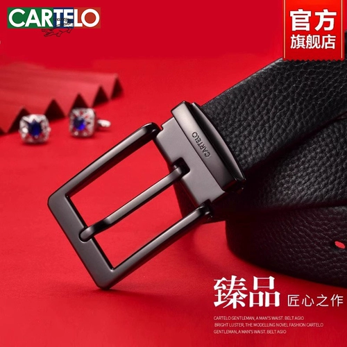 Ремень, кожаные трендовые высококлассные штаны для отдыха, крокодил, из натуральной кожи, воловья кожа