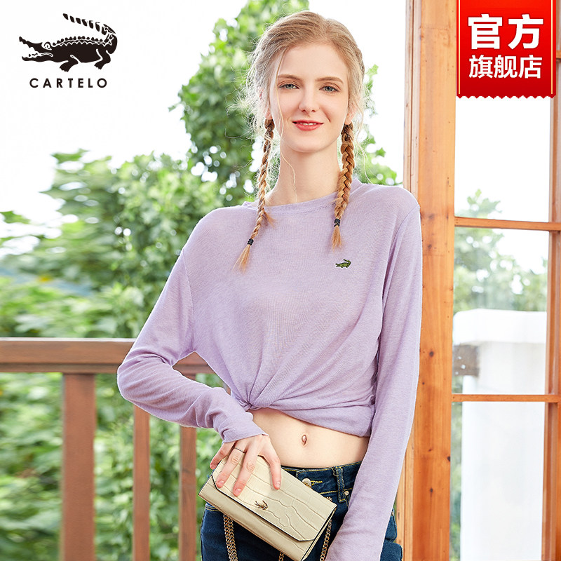 Crocodile Sleeve Hooded Sweatshirt Woman Thin section Loose With Lean Sheep Sweatshirt Early Autumn Knit Cardiovert 2022 New Undershirt