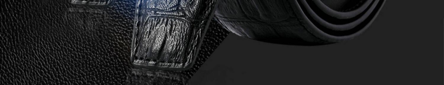 Ремень, кожаные штаны, крокодиловый принт, из натуральной кожи 